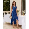 image:imageBeryLove Women Sequin Homecoming V Neck High Low Midi Cocktail Prom DressRoyalblue