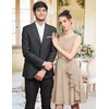 image:imageBeryLove Womens Boat Neck A Line Sleeveless Lace Formal Homecoming DressChampagne
