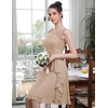 image:imageBeryLove Womens Boat Neck A Line Sleeveless Lace Formal Homecoming DressChampagne