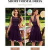 image:imageBeryLove Womens Boat Neck A Line Sleeveless Lace Formal Homecoming DressGrape