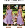 image:imageBeryLove Womens Boat Neck A Line Sleeveless Lace Formal Homecoming DressLavender