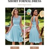 image:imageBeryLove Womens Boat Neck A Line Sleeveless Lace Formal Homecoming DressLight Blue