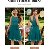 image:imageBeryLove Womens Boat Neck A Line Sleeveless Lace Formal Homecoming DressPeacockgreen
