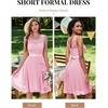 image:imageBeryLove Womens Boat Neck A Line Sleeveless Lace Formal Homecoming DressPink