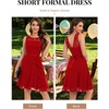 image:imageBeryLove Womens Boat Neck A Line Sleeveless Lace Formal Homecoming DressRed