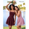 image:imageBeryLove Womens Sparkly Homecoming Formal Teen Cocktail Mini Prom DressBurgundy