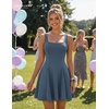 image:imageBeryLove Womens Square Neck A Line Homecoming Cocktail Wedding Mini Dress