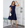 image:imageBeryLove Prom Dress for Teens Sequin Formal Party Dress Flutter Short Sleeve Wedding Cocktail Evening DressNavy