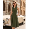 image:imageBeryLove Vintage 1950s Midi Cocktail Dresses for Women Wedding Guest ClassyArmy Green