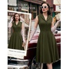 image:imageBeryLove Vintage 1950s Midi Cocktail Dresses for Women Wedding Guest ClassyArmy Green