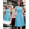 image:imageBeryLove Vintage 1950s Midi Cocktail Dresses for Women Wedding Guest ClassyBlue