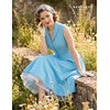 image:imageBeryLove Vintage 1950s Midi Cocktail Dresses for Women Wedding Guest ClassyBlue