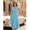 image:imageBeryLove Vintage 1950s Midi Cocktail Dresses for Women Wedding Guest ClassyBlue