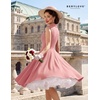 image:imageBeryLove Vintage 1950s Midi Cocktail Dresses for Women Wedding Guest ClassyBlush