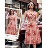 image:imageBeryLove Vintage 1950s Midi Cocktail Dresses for Women Wedding Guest ClassyBlush Flower