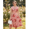 image:imageBeryLove Vintage 1950s Midi Cocktail Dresses for Women Wedding Guest ClassyBlush Flower