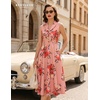 image:imageBeryLove Vintage 1950s Midi Cocktail Dresses for Women Wedding Guest ClassyBlush Flower