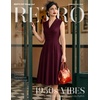 image:imageBeryLove Vintage 1950s Midi Cocktail Dresses for Women Wedding Guest ClassyBurgundy