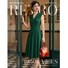image:imageBeryLove Vintage 1950s Midi Cocktail Dresses for Women Wedding Guest ClassyDark Green
