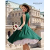 image:imageBeryLove Vintage 1950s Midi Cocktail Dresses for Women Wedding Guest ClassyDark Green