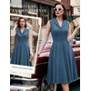 image:imageBeryLove Vintage 1950s Midi Cocktail Dresses for Women Wedding Guest ClassyGrey Blue