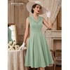 image:imageBeryLove Vintage 1950s Midi Cocktail Dresses for Women Wedding Guest ClassyLight Green