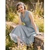 image:imageBeryLove Vintage 1950s Midi Cocktail Dresses for Women Wedding Guest ClassyLight Grey