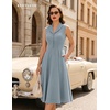 image:imageBeryLove Vintage 1950s Midi Cocktail Dresses for Women Wedding Guest ClassyLight Grey