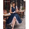 image:imageBeryLove Vintage 1950s Midi Cocktail Dresses for Women Wedding Guest ClassyNavy