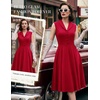 image:imageBeryLove Vintage 1950s Midi Cocktail Dresses for Women Wedding Guest ClassyRed