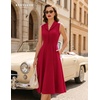 image:imageBeryLove Vintage 1950s Midi Cocktail Dresses for Women Wedding Guest ClassyRed