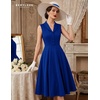 image:imageBeryLove Vintage 1950s Midi Cocktail Dresses for Women Wedding Guest ClassyRoyal Blue