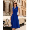 image:imageBeryLove Vintage 1950s Midi Cocktail Dresses for Women Wedding Guest ClassyRoyal Blue