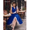 image:imageBeryLove Vintage 1950s Midi Cocktail Dresses for Women Wedding Guest ClassyRoyal Blue