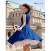 image:imageBeryLove Vintage 1950s Midi Cocktail Dresses for Women Wedding Guest ClassyRoyal Blue