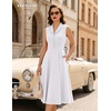 image:imageBeryLove Vintage 1950s Midi Cocktail Dresses for Women Wedding Guest ClassyWhite