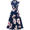 Navy Blue Flower
